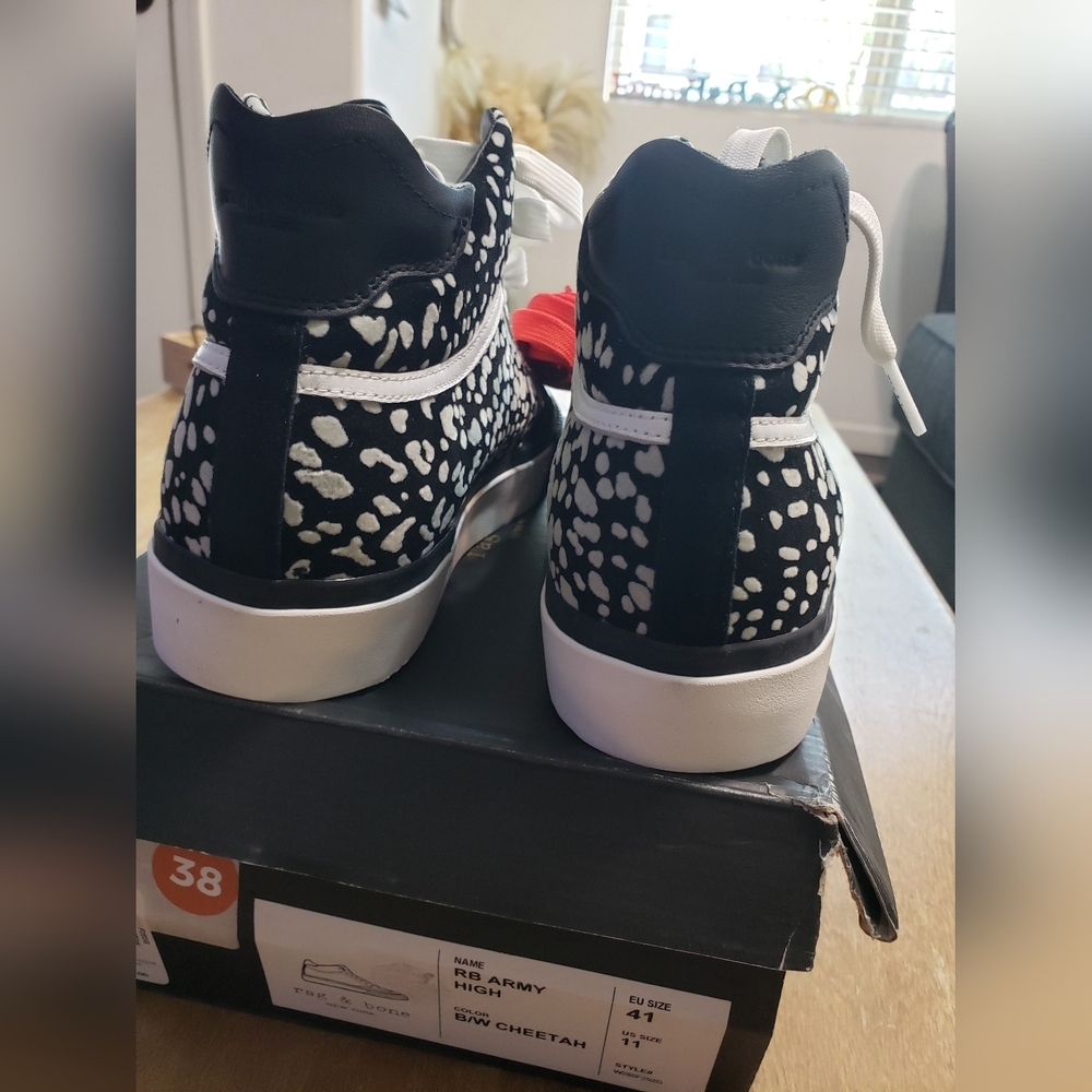 Rag & Bone Rb Army High Women's Size 11 Cheetah C… - image 5